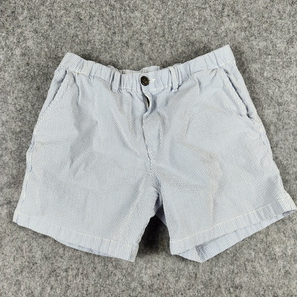 chubbies Other - Chubbies Originals Shorts Men L Blue Seersucker Striped 5.5 Inseam Casual Summer